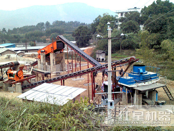 石灰石生產線工藝流程圖