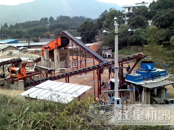 砂石生產現場圖