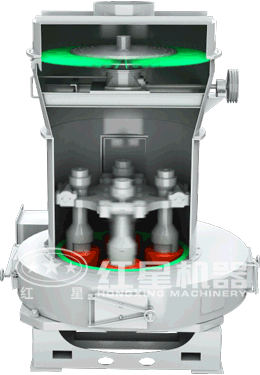 雷蒙磨粉機動態原理圖