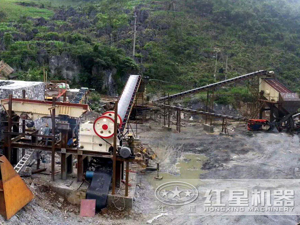 重晶石生產現場