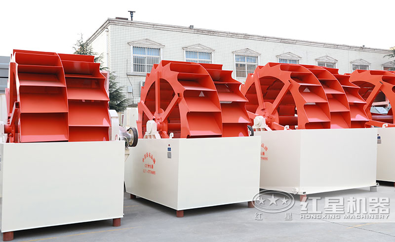 輪斗式洗沙機現場實拍