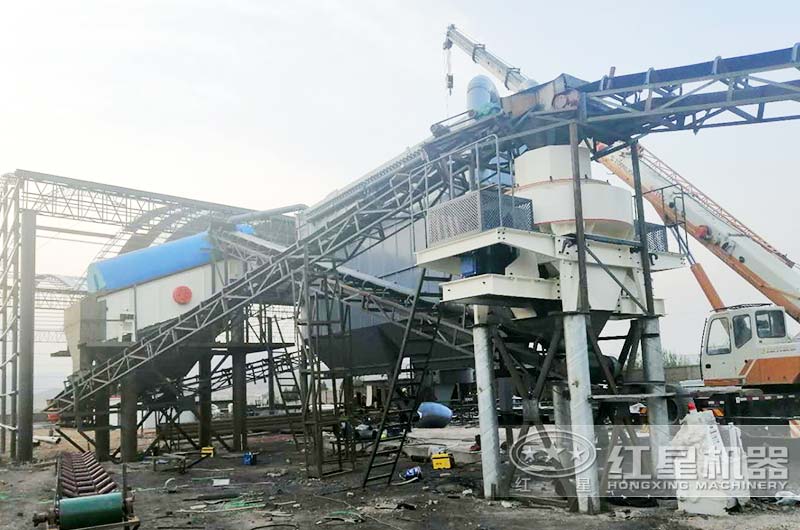 日產2000噸制砂機生產現場