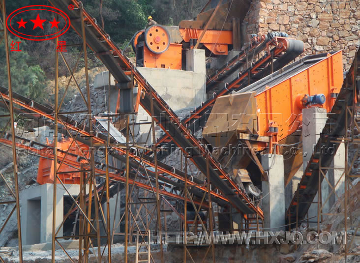 紅星帶式輸送機應用現場