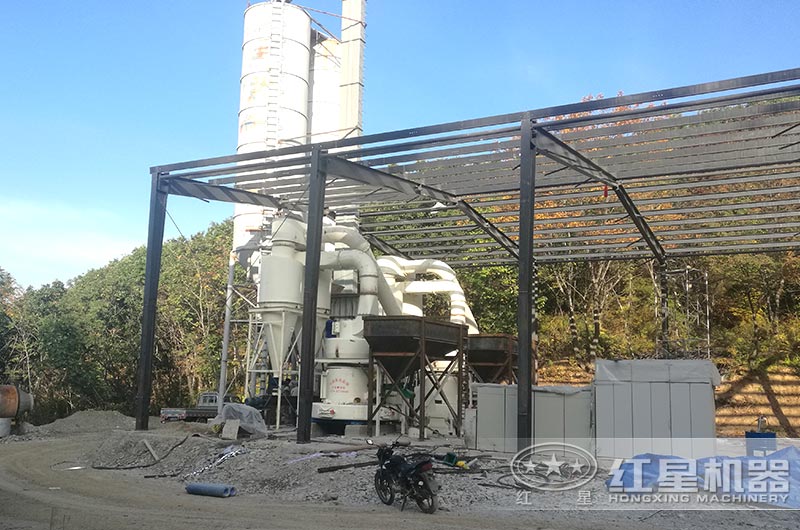 粉煤灰磨粉加工現場實拍