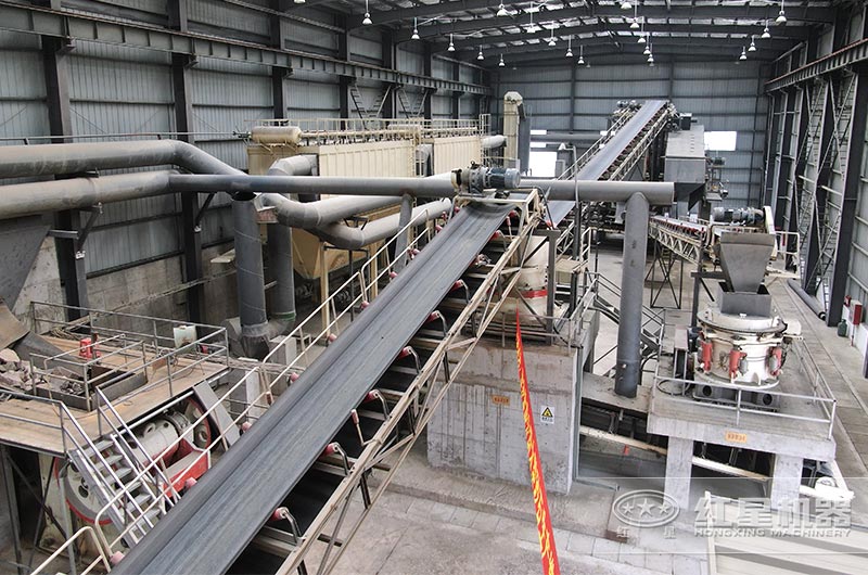 2400圓錐機作業現場