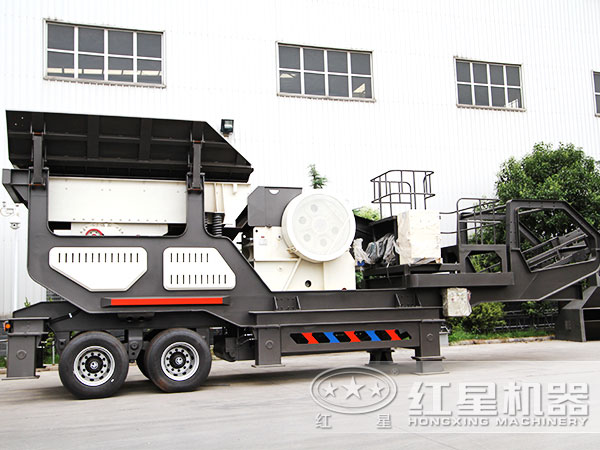 移動型河卵石自動破碎機(jī)