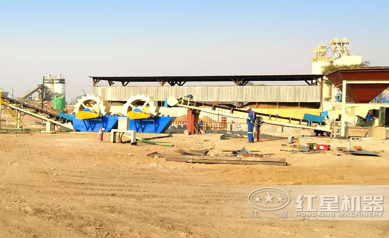 輪斗式洗石機用戶現場實拍圖