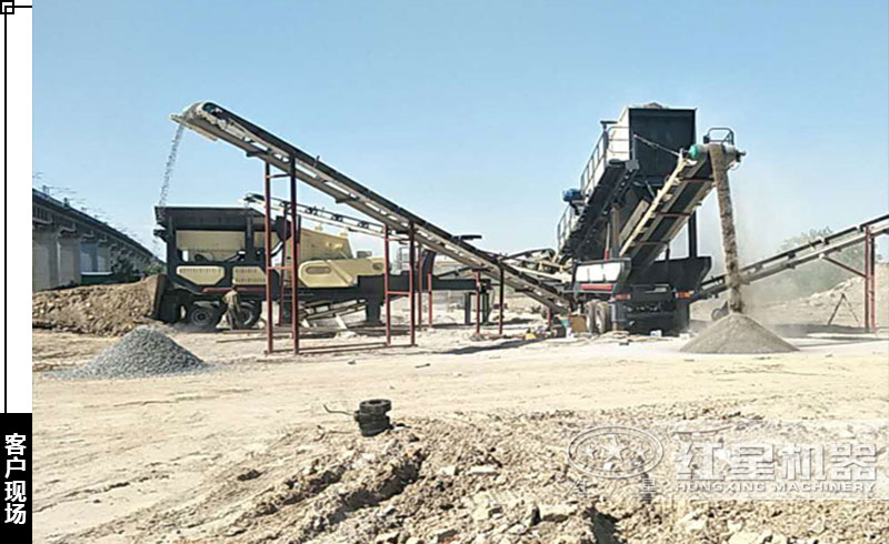 青石破碎機客戶現場