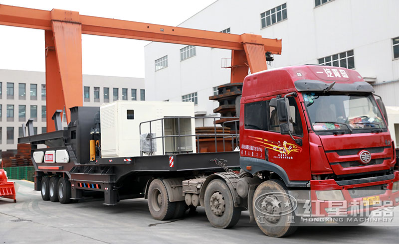 輪胎式圓錐移動破碎站發往廣東