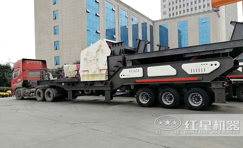 輪胎式移動破碎機準備發貨