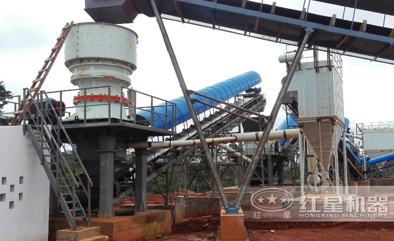 山東用戶單缸圓錐破碎機作業現場 山東用戶單缸圓錐破碎機作業現場