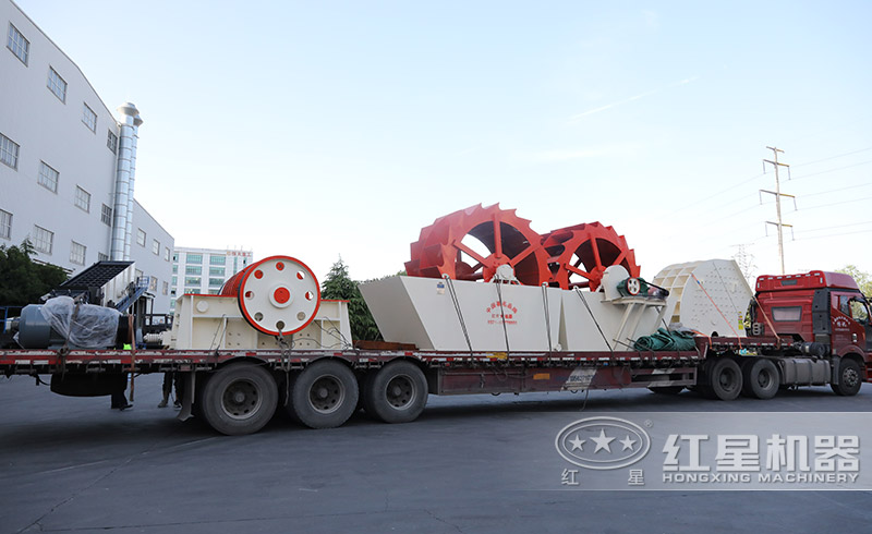 一條重錘式破碎機生產線發(fā)貨