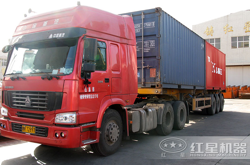 時產150噸河石破碎生產線準備發貨