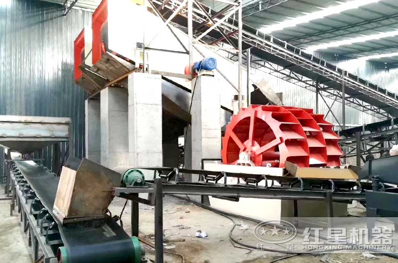 河南鄭州客戶水洗沙生產線現場