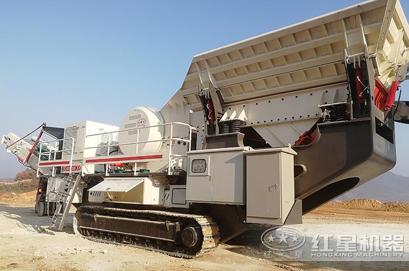 礦渣移動破碎站設備圖