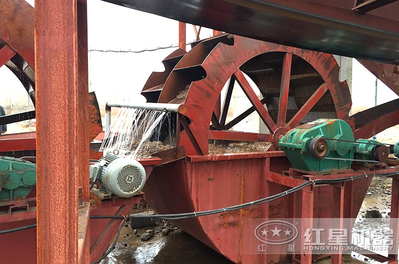 山西客戶洗砂現場