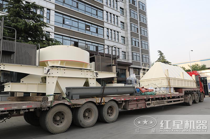 制沙全套設備+除塵裝置裝車、發貨