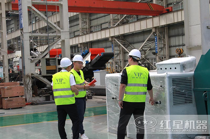 客戶來廠參觀設備生產車間