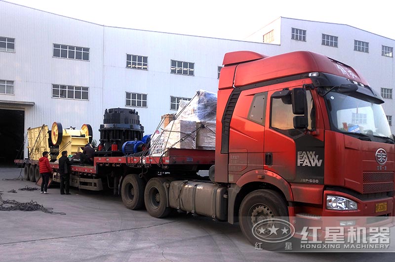 鵝卵石破碎機全套設備發貨中