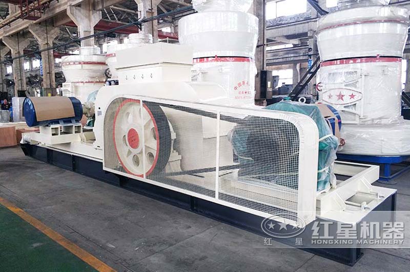 對輥破小型制沙機，可處理含水分8%物料