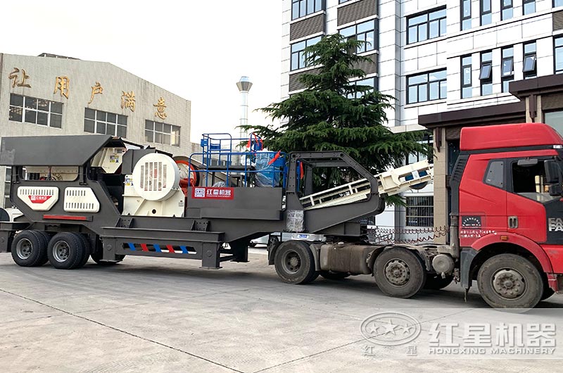 移動式建筑垃圾處理設備直接開往客戶現場