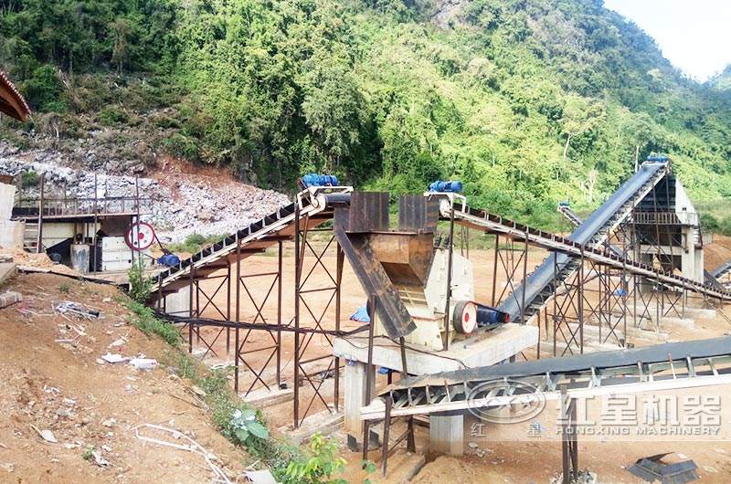 時產200噸石英砂反擊碎石機生產現場 時產200噸石英砂反擊碎石機生產現場