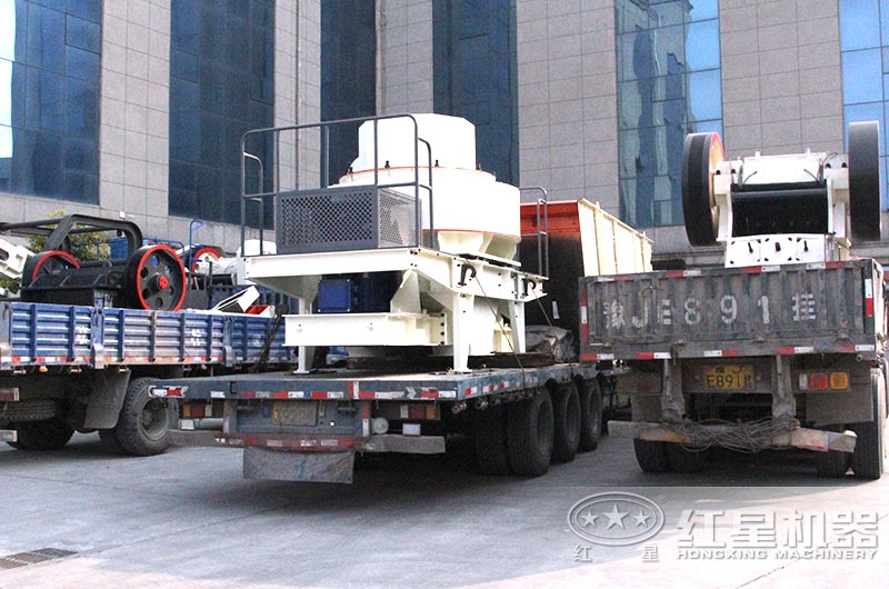 全套煤矸石制砂機設備發貨