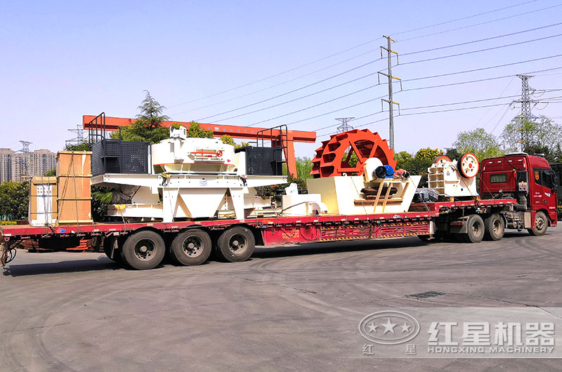 全套機制砂廠生產線設備發貨