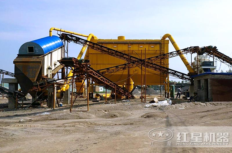安徽徐州客戶小型制砂廠，配置環保措施