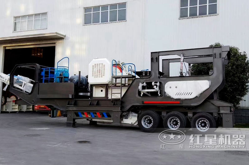 鄂破建筑材料粉碎機，粗碎+除鐵+給料