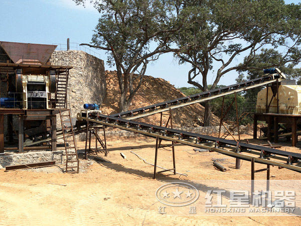 山東客戶方解石生產現場