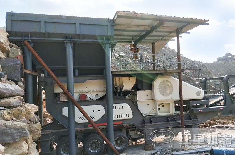 處理建筑垃圾、時產100噸以上的移動顎破