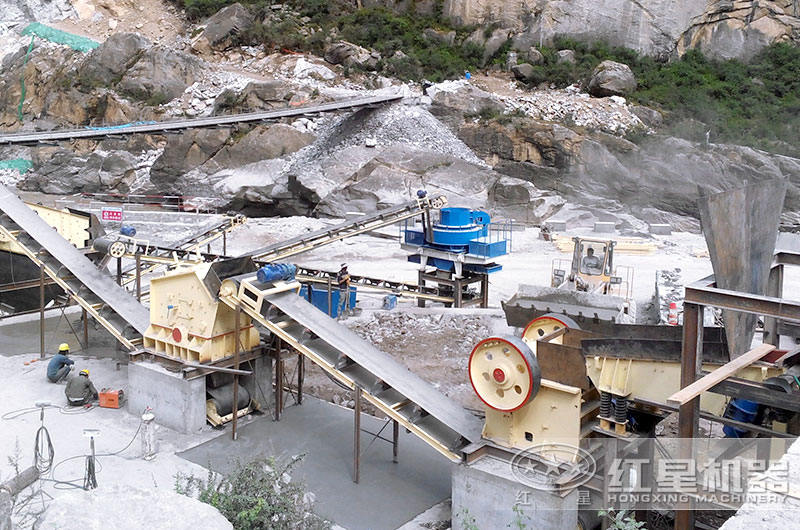 制砂生產現場