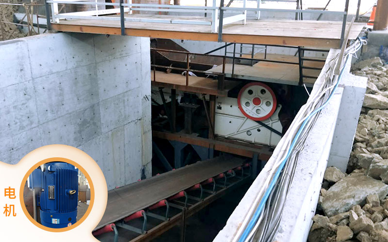 紅星1060破碎機配備合適電機，品質好，效率高，能耗低