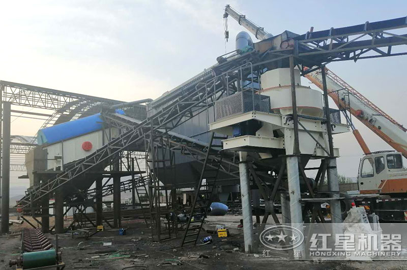 保定曲陽一小時300-500噸打沙機生產現場 保定曲陽一小時300-500噸打沙機生產現場
