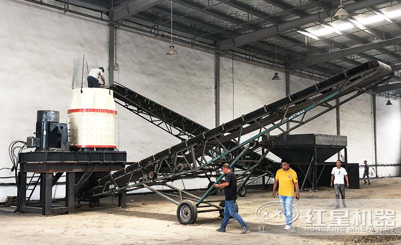 復合制砂機現場