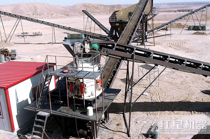 玄武巖石子生產現場